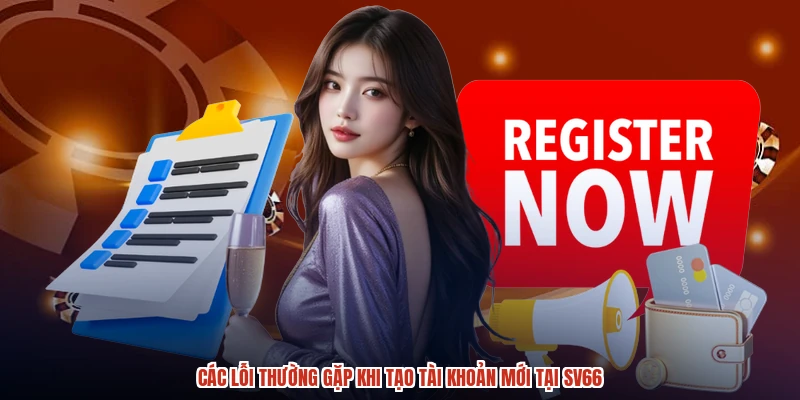 Các lỗi thường gặp khi tạo tài khoản mới tại SV66