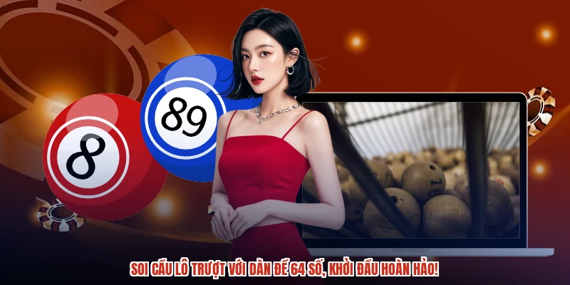 Soi cầu lô trượt với dàn đề 64 số, khởi đầu hoàn hảo